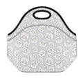 Kawaii Sheep Pattern Print Neoprene Lunch Bag