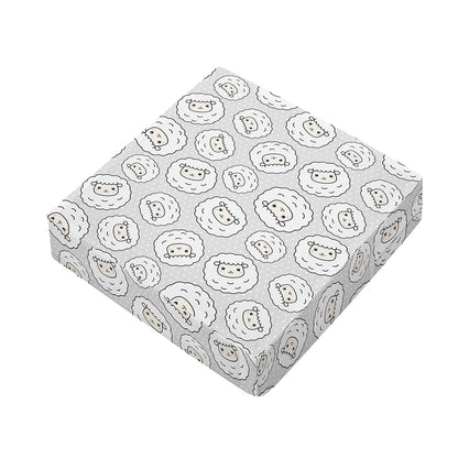 Kawaii Sheep Pattern Print Outdoor Seat Cushion Cover