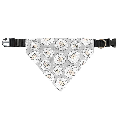 Kawaii Sheep Pattern Print Over The Collar Dog Bandana