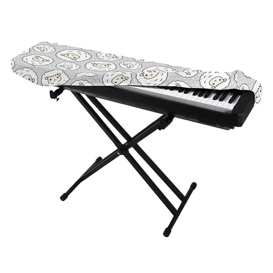 Kawaii Sheep Pattern Print Piano Keyboard Cover