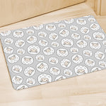 Kawaii Sheep Pattern Print Polyester Doormat