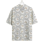 Kawaii Sheep Pattern Print Rayon Hawaiian Shirt