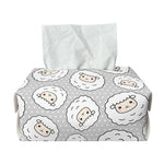 Kawaii Sheep Pattern Print Rectangle Tissue Box Cover