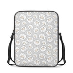Kawaii Sheep Pattern Print Rectangular Crossbody Bag