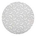 Kawaii Sheep Pattern Print Round Blanket