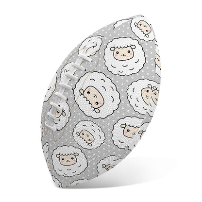 Kawaii Sheep Pattern Print Rugby Ball