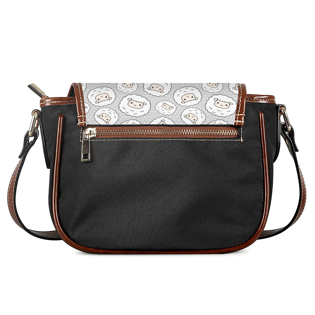 Kawaii Sheep Pattern Print Saddle Bag