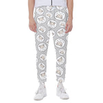 Kawaii Sheep Pattern Print Scuba Joggers