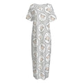 Kawaii Sheep Pattern Print Short Sleeve Long Nightdress
