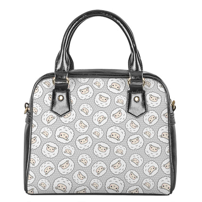 Kawaii Sheep Pattern Print Shoulder Handbag