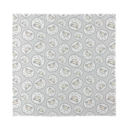 Kawaii Sheep Pattern Print Silk Bandana