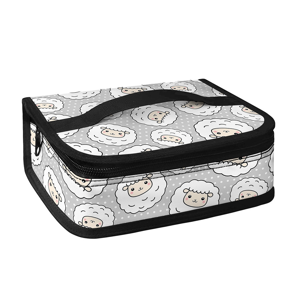 Kawaii Sheep Pattern Print Small Lunch Bag