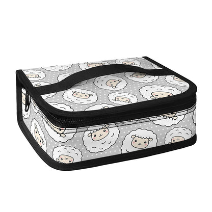Kawaii Sheep Pattern Print Small Lunch Bag