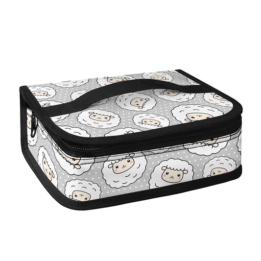 Kawaii Sheep Pattern Print Small Lunch Bag