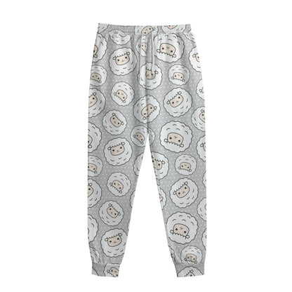 Kawaii Sheep Pattern Print Sweatpants