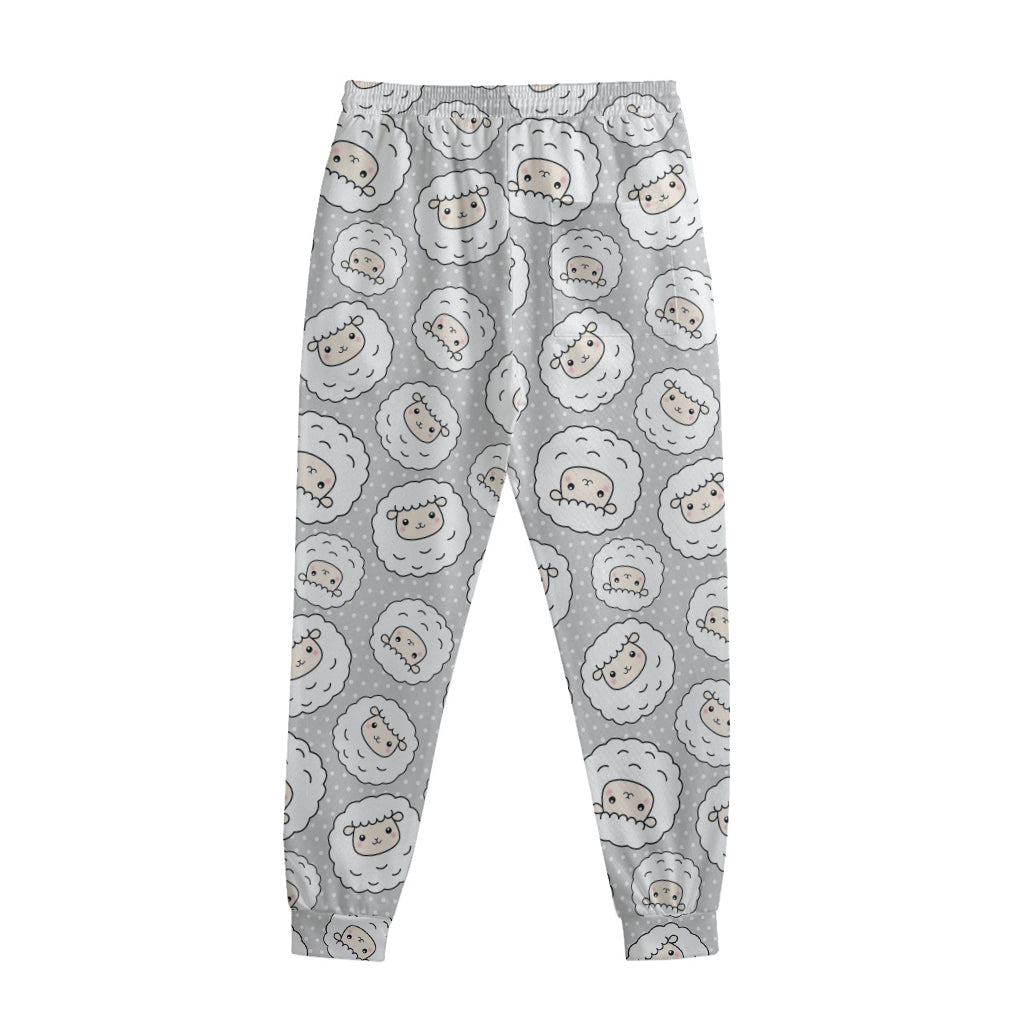 Kawaii Sheep Pattern Print Sweatpants