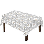 Kawaii Sheep Pattern Print Tablecloth