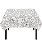 Kawaii Sheep Pattern Print Tablecloth