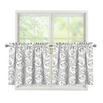 Kawaii Sheep Pattern Print Tier Curtains