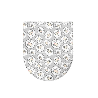 Kawaii Sheep Pattern Print Toilet Lid Cover