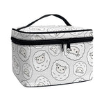 Kawaii Sheep Pattern Print Travel Makeup Bag