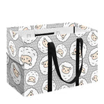 Kawaii Sheep Pattern Print Utility Tote Bag