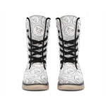 Kawaii Sheep Pattern Print Winter Boots