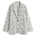 Kawaii Sheep Pattern Print Women's Blazer