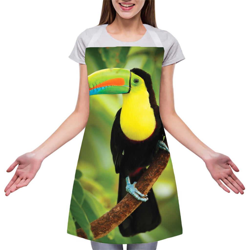 Keel-Billed Toucan Print Adjustable Apron