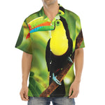 Keel-Billed Toucan Print Aloha Shirt