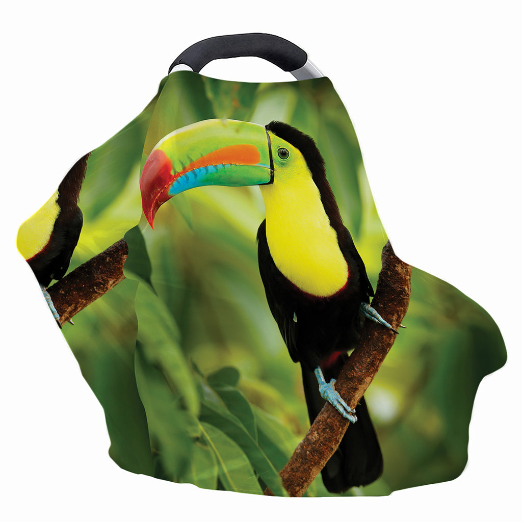 Keel-Billed Toucan Print Baby Seat Cover