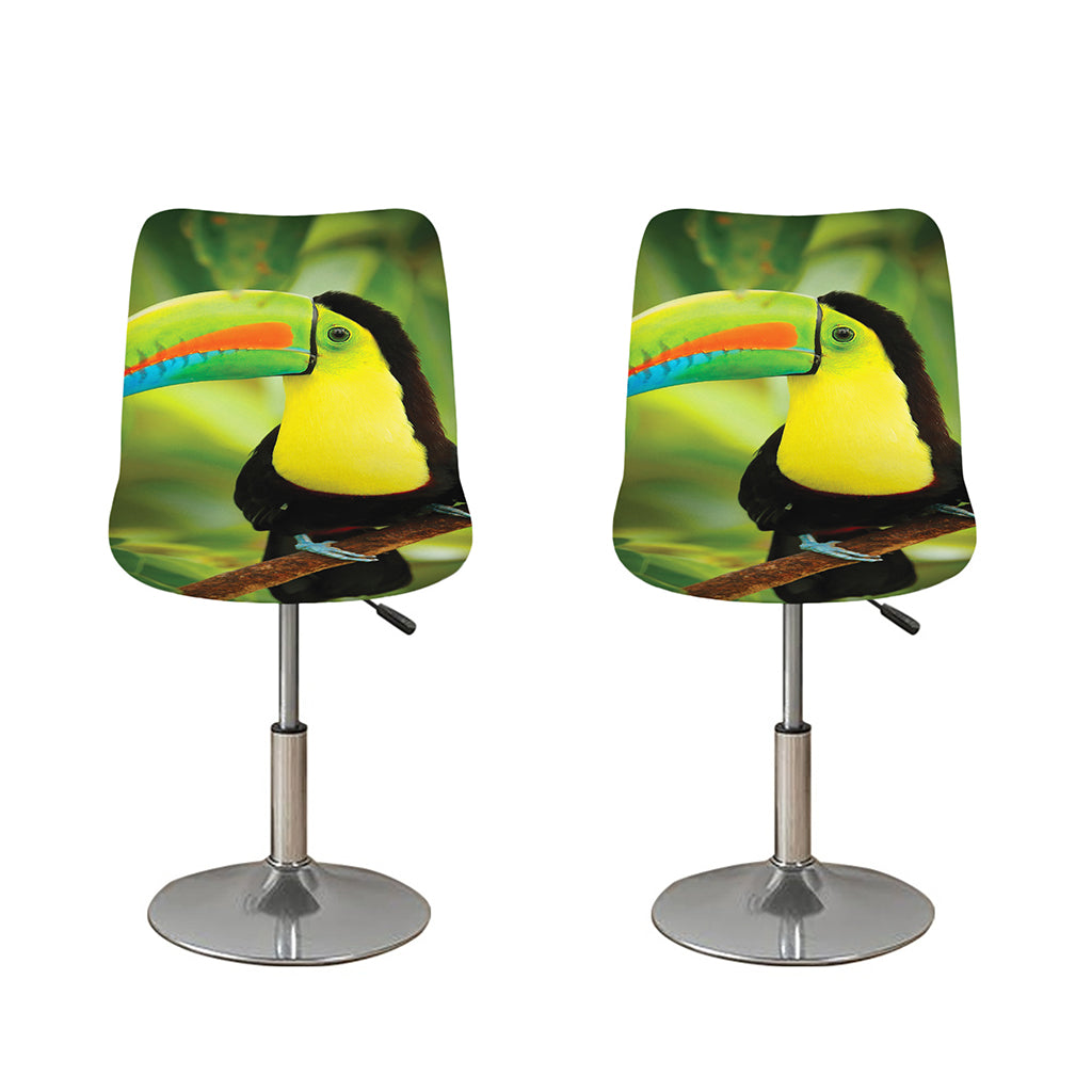 Keel-Billed Toucan Print Bar Stool Covers