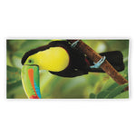 Keel-Billed Toucan Print Beach Towel