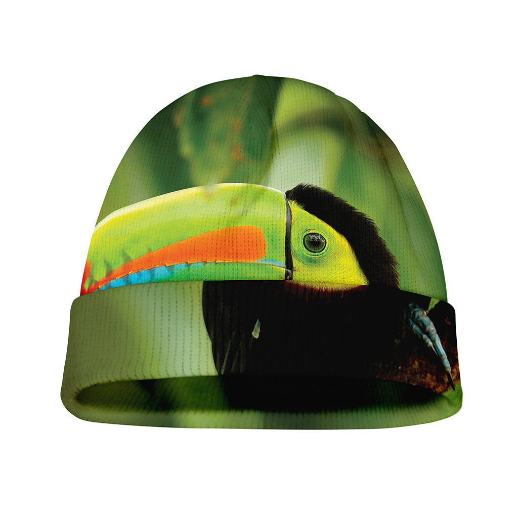 Keel-Billed Toucan Print Beanie