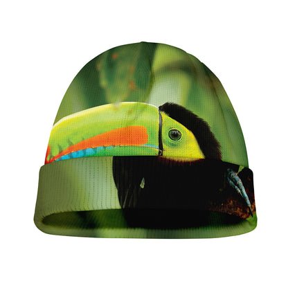 Keel-Billed Toucan Print Beanie