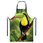 Keel-Billed Toucan Print Bib Apron With Pocket