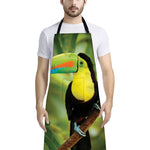 Keel-Billed Toucan Print Bib Apron With Pocket