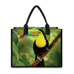 Keel-Billed Toucan Print Canvas Tote Bag
