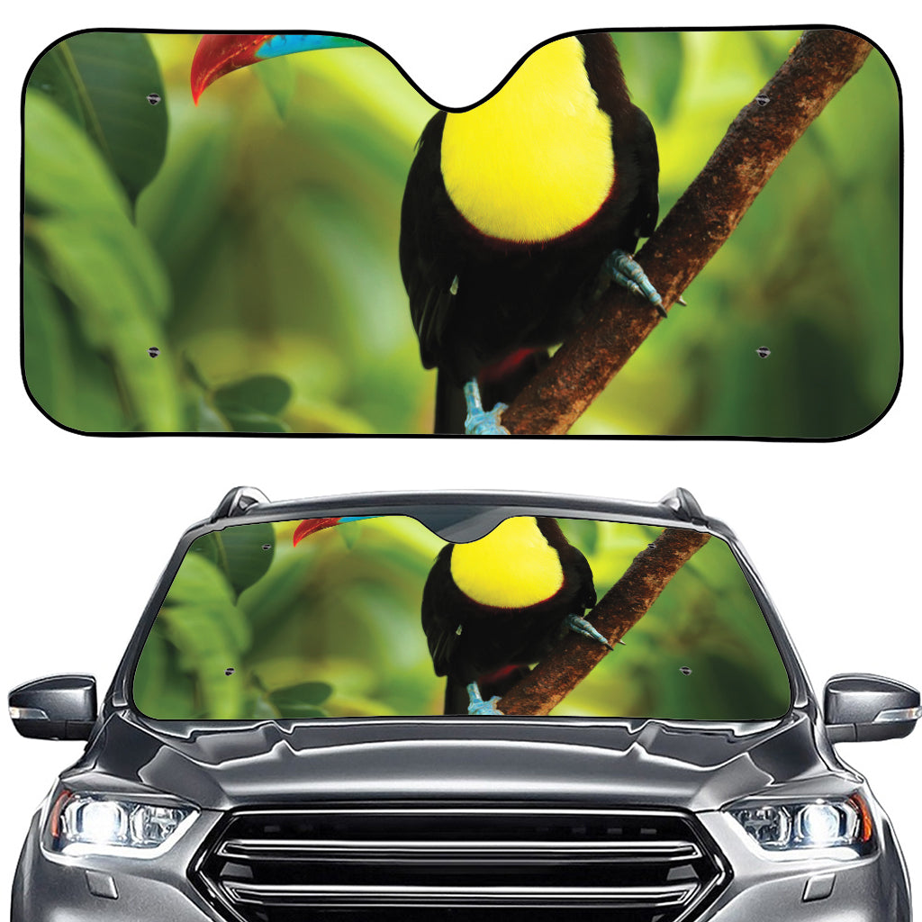 Keel-Billed Toucan Print Car Windshield Sun Shade