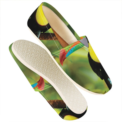 Keel-Billed Toucan Print Casual Shoes