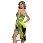 Keel-Billed Toucan Print Cross Back Cami Dress