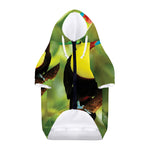 Keel-Billed Toucan Print Dog Zip Up Hoodie