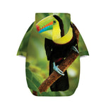 Keel-Billed Toucan Print Dog Zip Up Hoodie