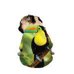 Keel-Billed Toucan Print Dog Zip Up Jacket