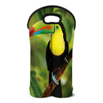 Keel-Billed Toucan Print Double Neoprene Wine Tote