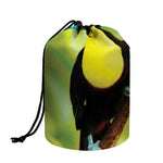 Keel-Billed Toucan Print Drawstring Makeup Bag