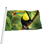 Keel-Billed Toucan Print Flag
