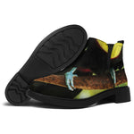 Keel-Billed Toucan Print Flat Ankle Boots