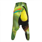 Keel-Billed Toucan Print Hammer Pants