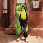 Keel-Billed Toucan Print Harem Pants